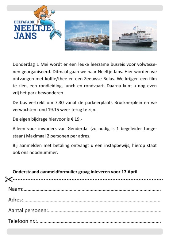 Busreis Neeltje Jans 1 Mei